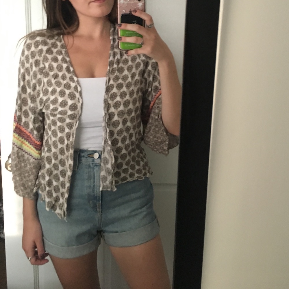 Bohemian floral cardigan